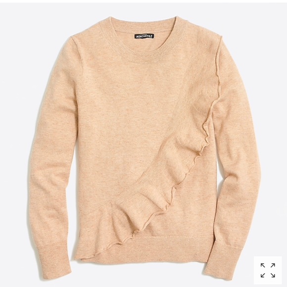 J. Crew Sweaters - 🆕 J. Crew Ruffle crew neck. NWT!